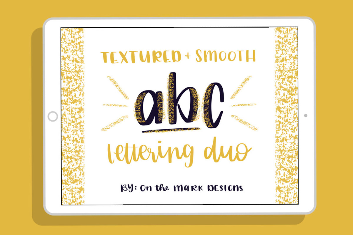 Textured & Smooth Lettering Brushes