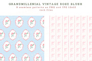 Vintage Grandmillenial Rose Blush, a Seasonal Illustration by Essem Creatives (Thumbnail 5 of 9)
