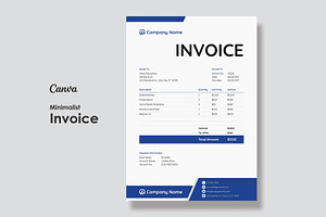 Invoice Template | Canva, a Stationery Template by Amit Debnath