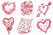 Hand Drawn Valentines Clipart, an Illustration by Libby Wishes (Thumbnail 4 of 4)
