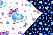 Frozen Tale – Seamless Patterns, a Pattern Graphic by Valin Malin (Thumbnail 6 of 8)