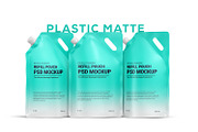 Refill Pouch Bag Mockup, a Packaging Mockup by Ram Studio LLC (Thumbnail 3 of 15)