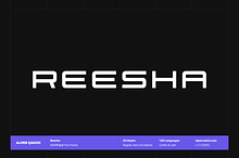 Reesha - Futuristic Font Family