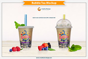 Bubble Tea Mockup, a Cups & Container Mockup by Plus Media (Thumbnail 3 of 5)