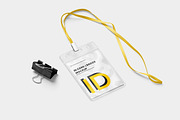 Vertical Name Tag Badge Mockup, a Merchandise Mockup by WebAndCat (Thumbnail 6 of 12)