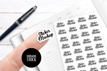 Sticker mockup
