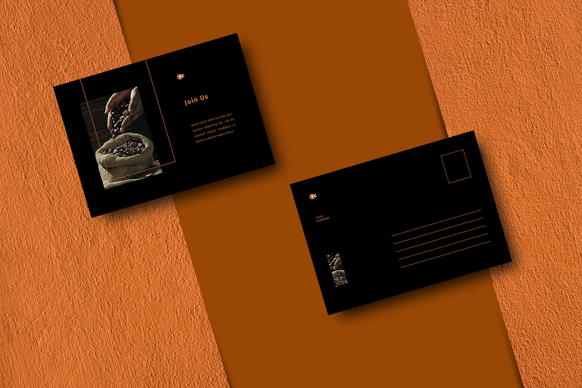Coffee Postcard, a Card Template by Meknya (Photo 2 of 5)