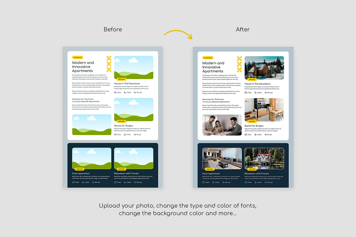 Realtor Estate Agency Flyer Template, a Flyer Template by artbart (Photo 9 of 9)