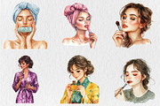 Watercolor Cosmetics Clipart, a Seasonal Illustration by Rose Art (Thumbnail 2 of 4)