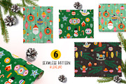 Retro Christmas ornaments, a Decorative Illustration by NataKa (Thumbnail 4 of 10)