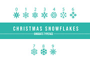 Christmas Snowflakes Dingbats Font, a Symbol Font by Minimalartstudio (Thumbnail 3 of 3)