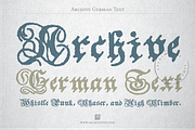 Archive German text, a Blackletter Font by Archive Type Fonts (Thumbnail 1 of 3)