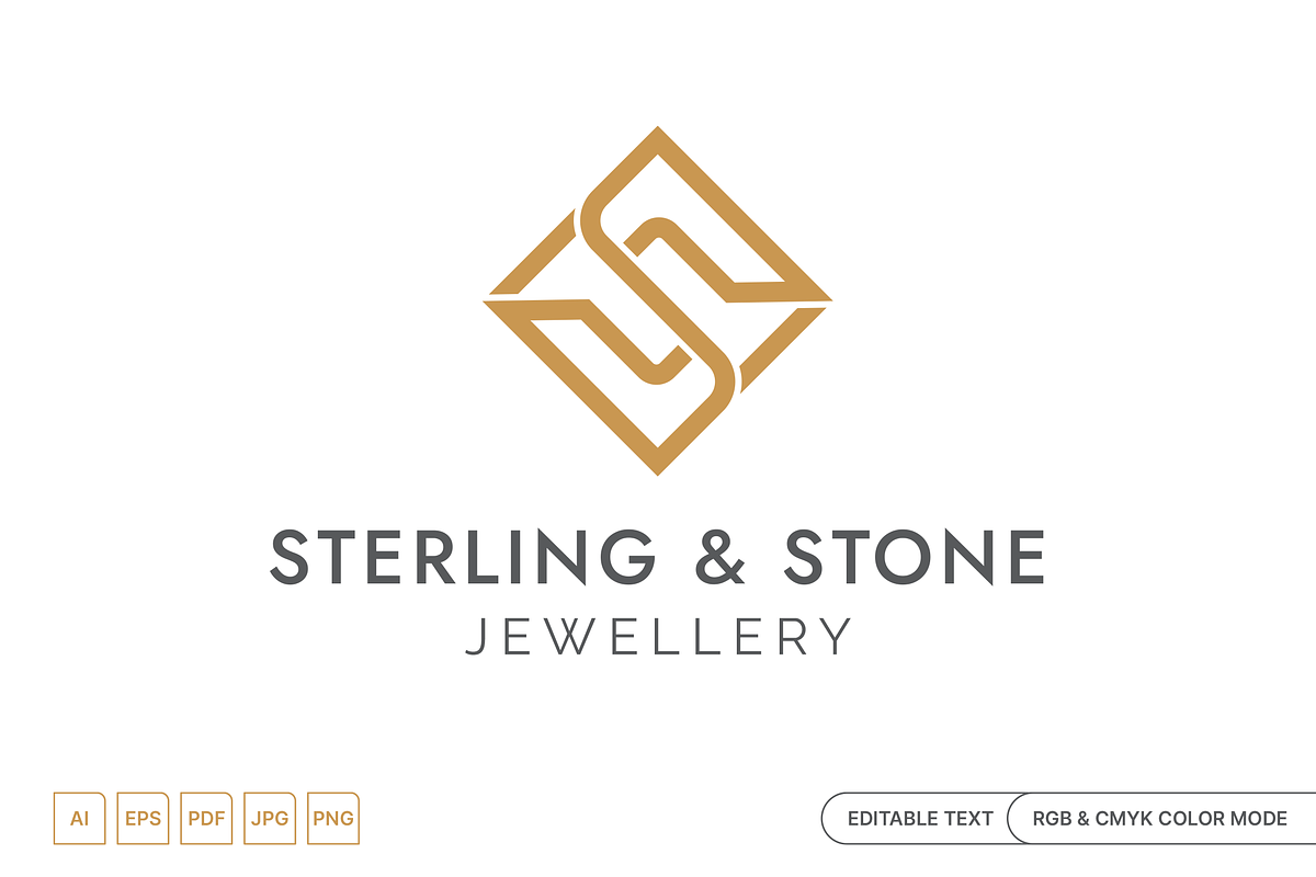 Elegant Diamond S Monogram Logo, a Branding & Logo Template by muhisya (Photo 1 of 3)