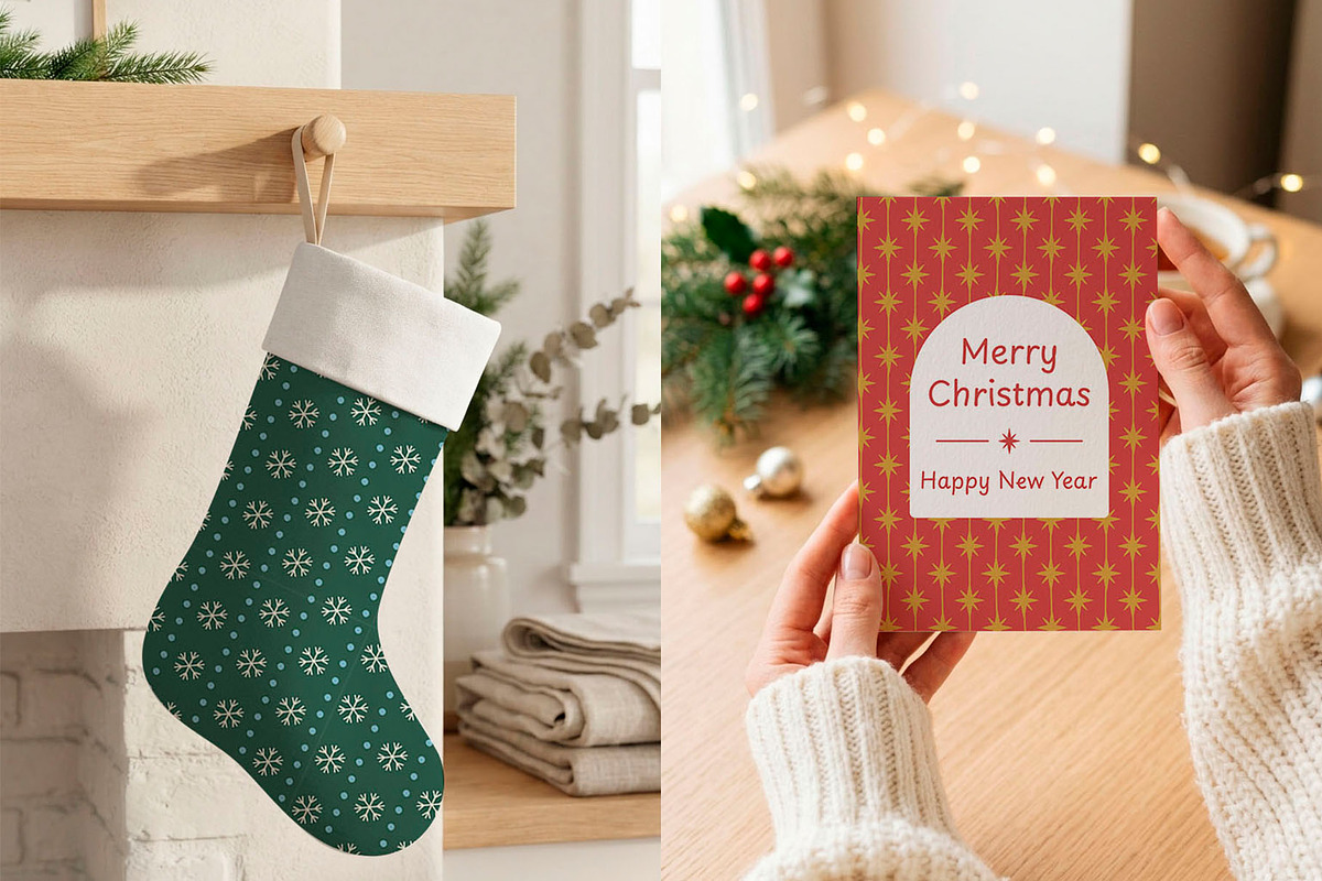 Christmas Patterns Collection, a Decorative Illustration by yarynabo (Photo 6 of 9)
