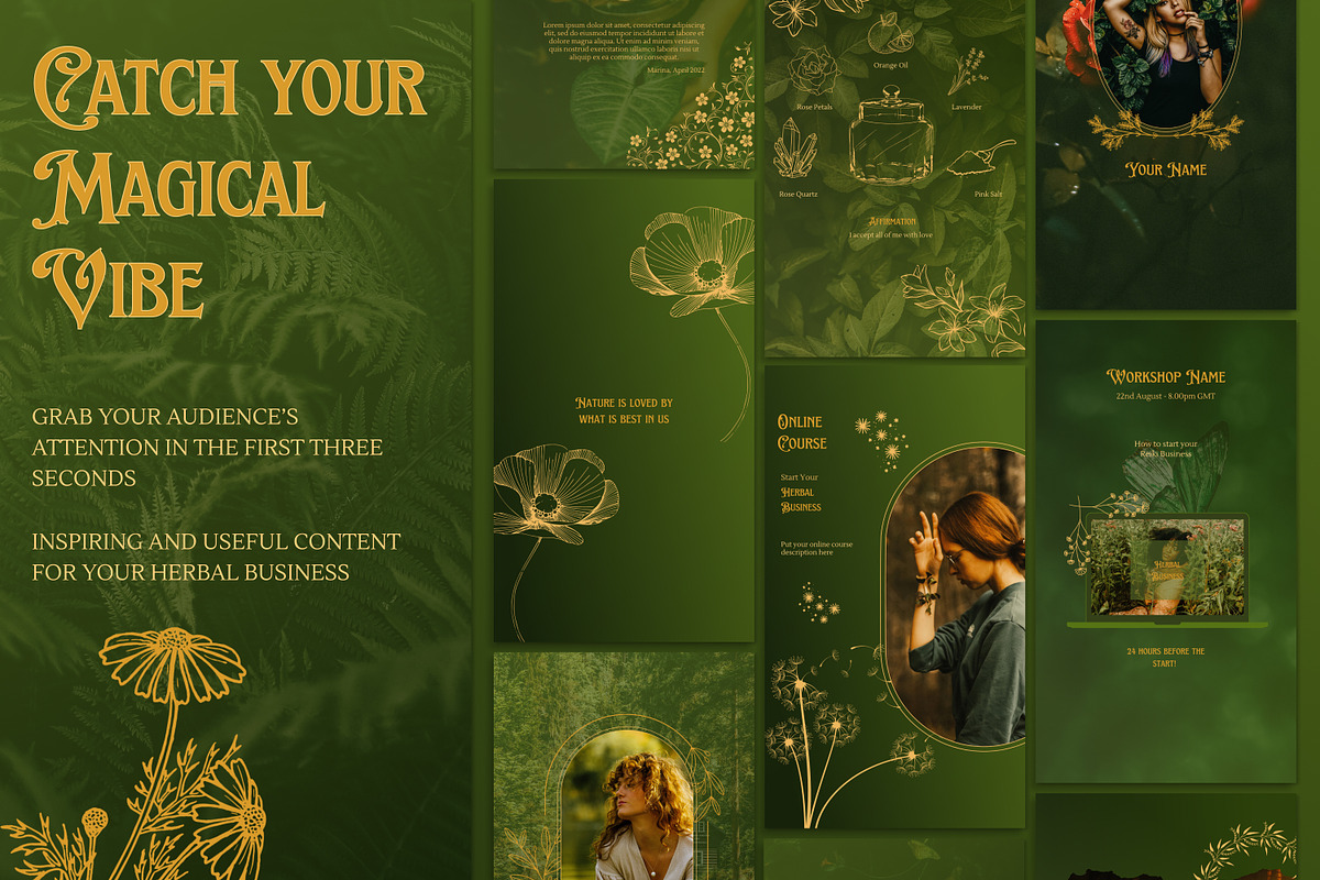 Spiritual, Herbal Instagram Stories, a Social Media Template by Under My Cozy Roof (Photo 2 of 9)