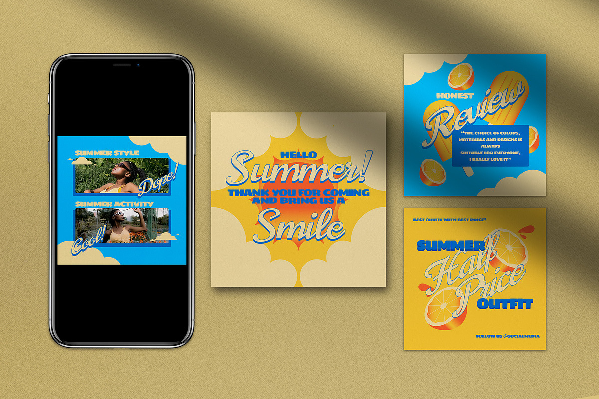SummerFashion Instagram Pack, a Social Media Template by graphicook (Photo 4 of 5)