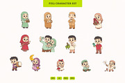 Eid Family Celebration Characters, an Illustration by MEANDSTUDIO (Thumbnail 2 of 5)
