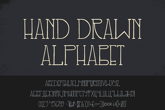 Hand drawn font preview 3