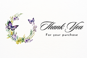 Purple and Green Wildflower Wreath, an Object Illustration by New-School-Wave (Thumbnail 5 of 5)
