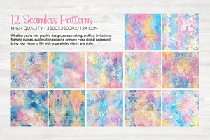 Princess Fantasy Seamless Patterns