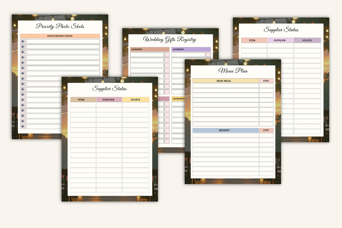 Wedding Planning Book, a Stationery Template by Designmela01 (Photo 10 of 10)