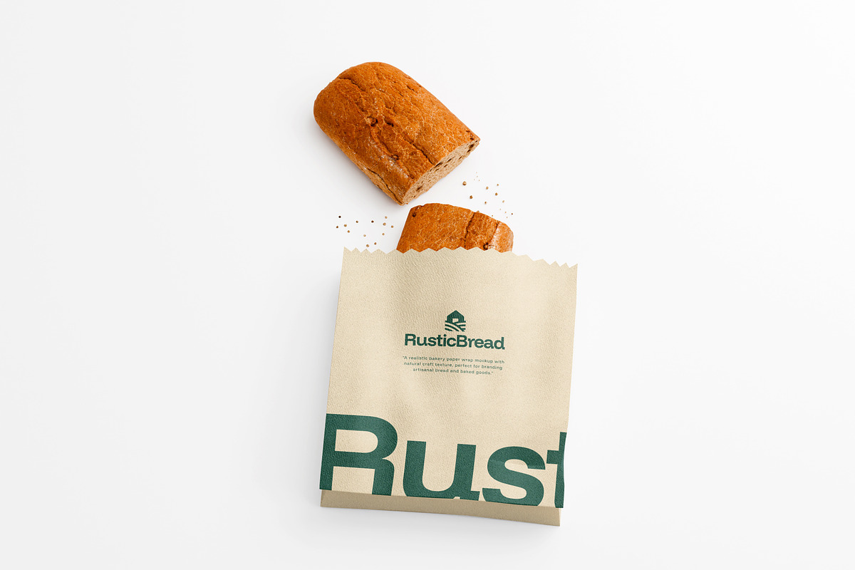 Paper Bakery Mockup, a Packaging Mockup by SLAB! Design (Photo 4 of 6)