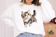 Watercolor Cat Clipart, an Illustration by Craft Nest (Thumbnail 8 of 12)