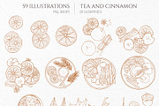 Tea and Cinnamon Collection, a Seasonal Illustration by GVGraphics (Thumbnail 4 of 15)
