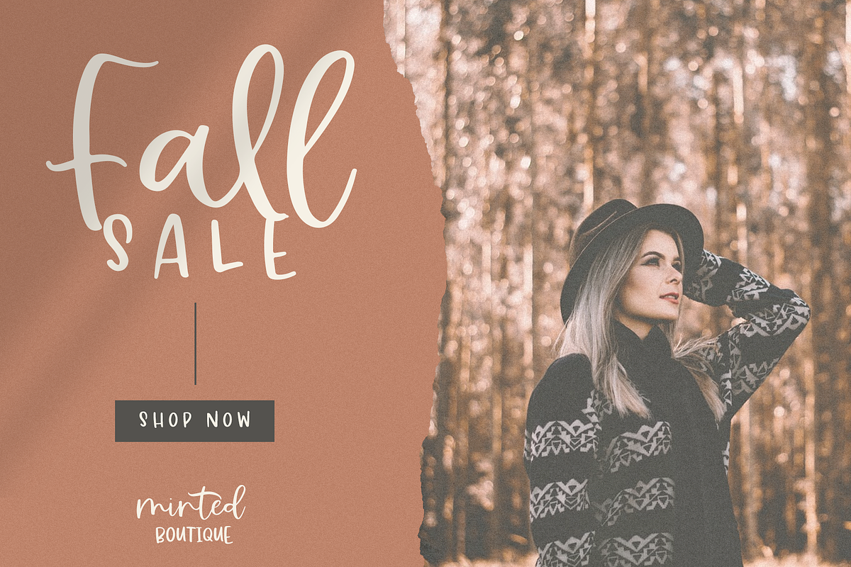 Falling Leaves | Script Font Trio preview 8