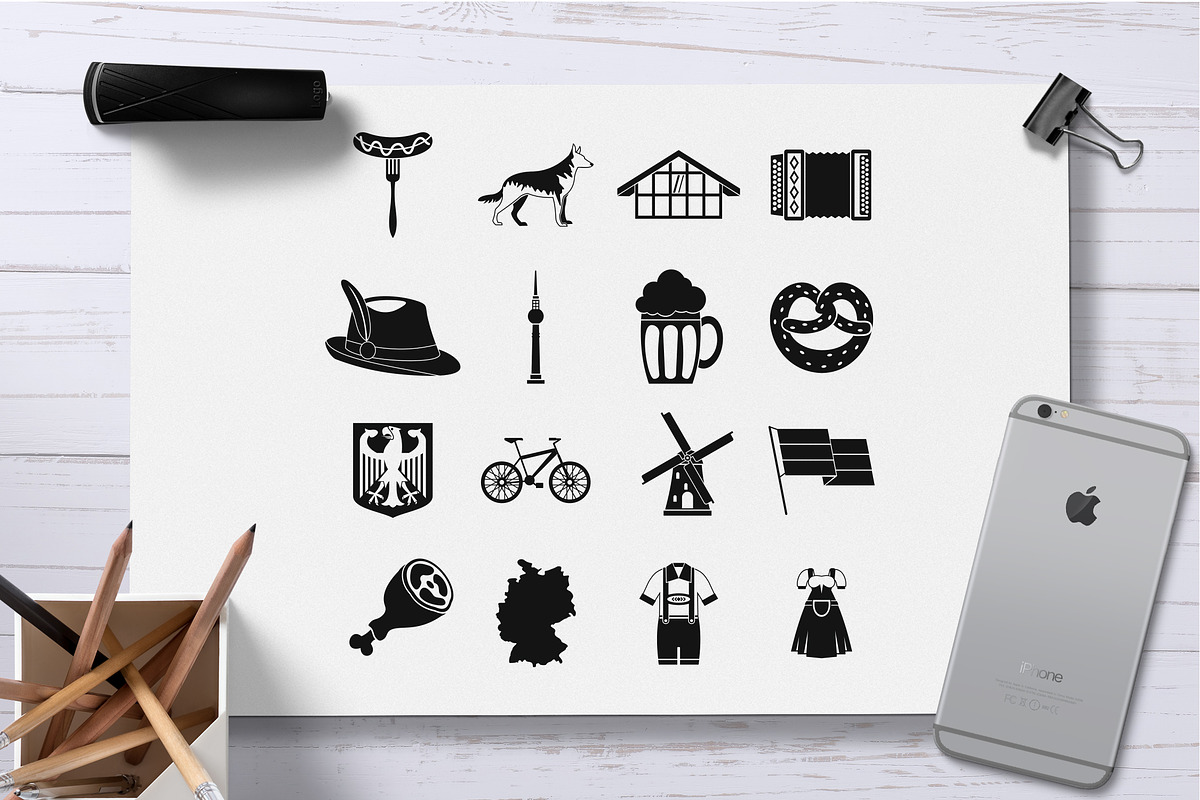 Germany icons set, simple style, an Icon by Ylivdesign (Photo 2 of 4)