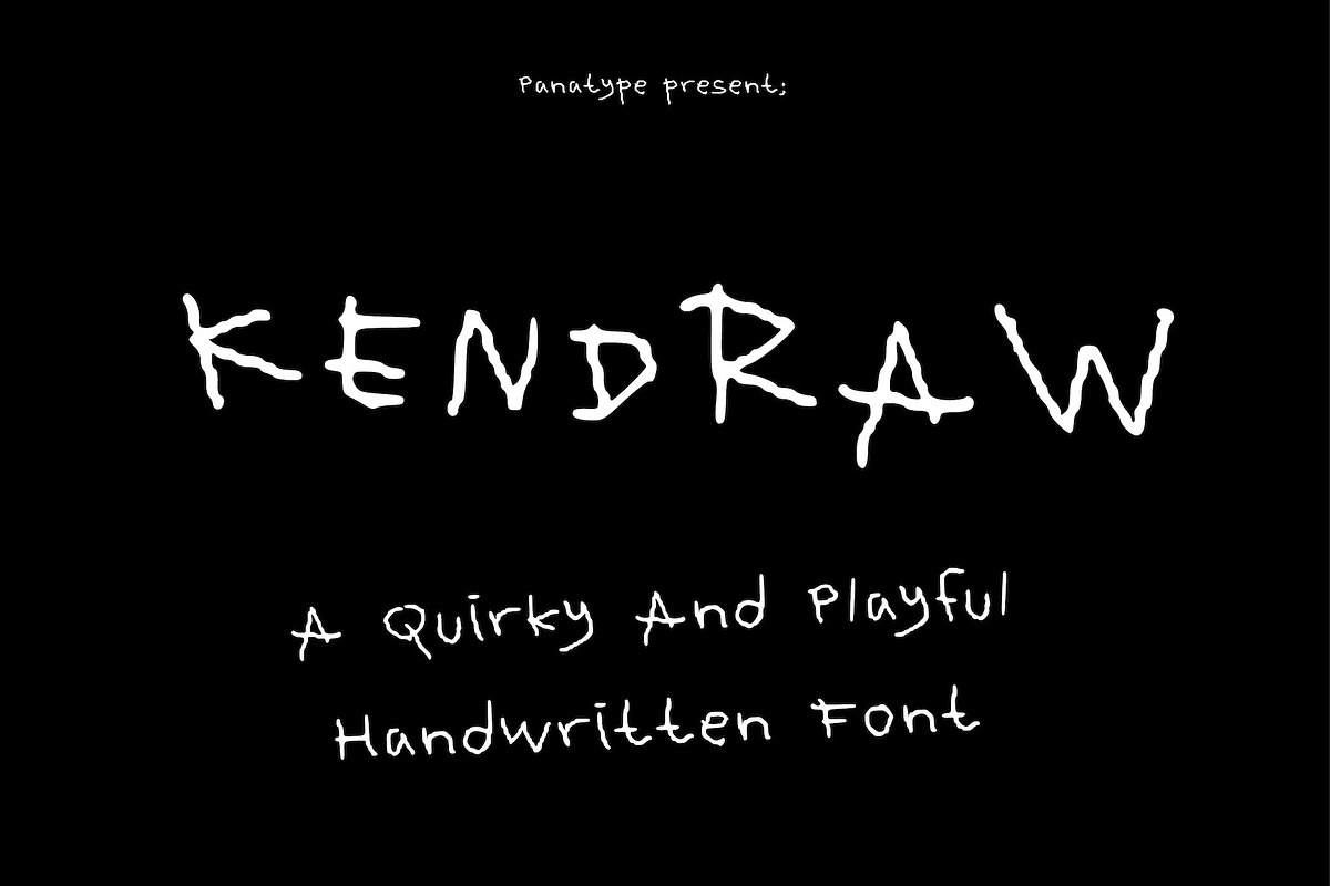 Kendraw - Handwritten Font, a Handwritten Font by Panatype™ Studio (Photo 1 of 8)