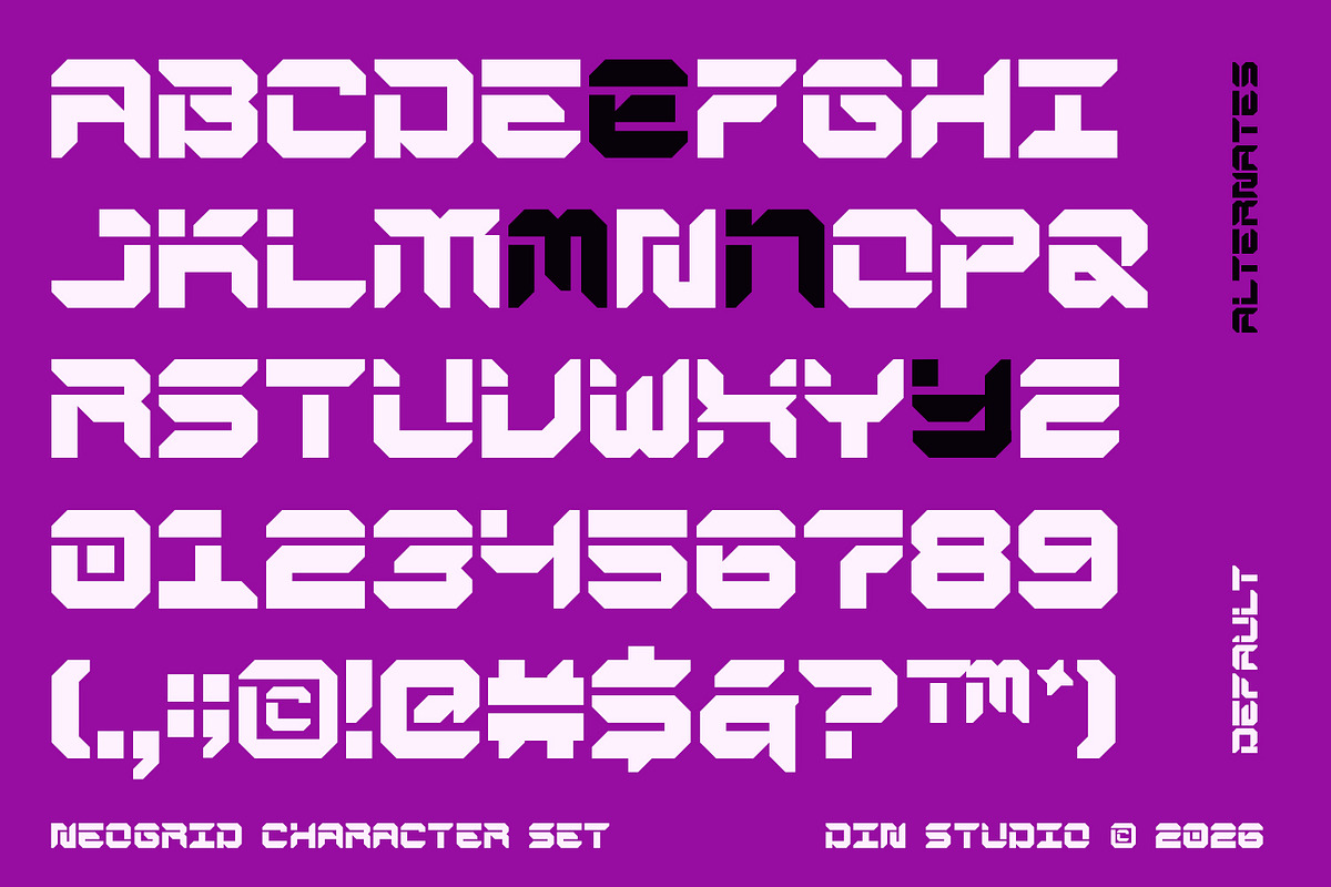 Neogrid, a Symbol Font by din-studio.com (Photo 9 of 11)