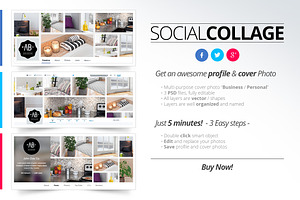 Social Collage | Profile & Cover