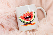 Funny Summer Watermelon Clipart, an Illustration by RobertsArt (Thumbnail 7 of 7)