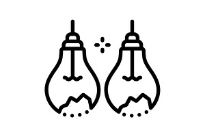 Both double black icon, an Outline Icon by Creative priyanka