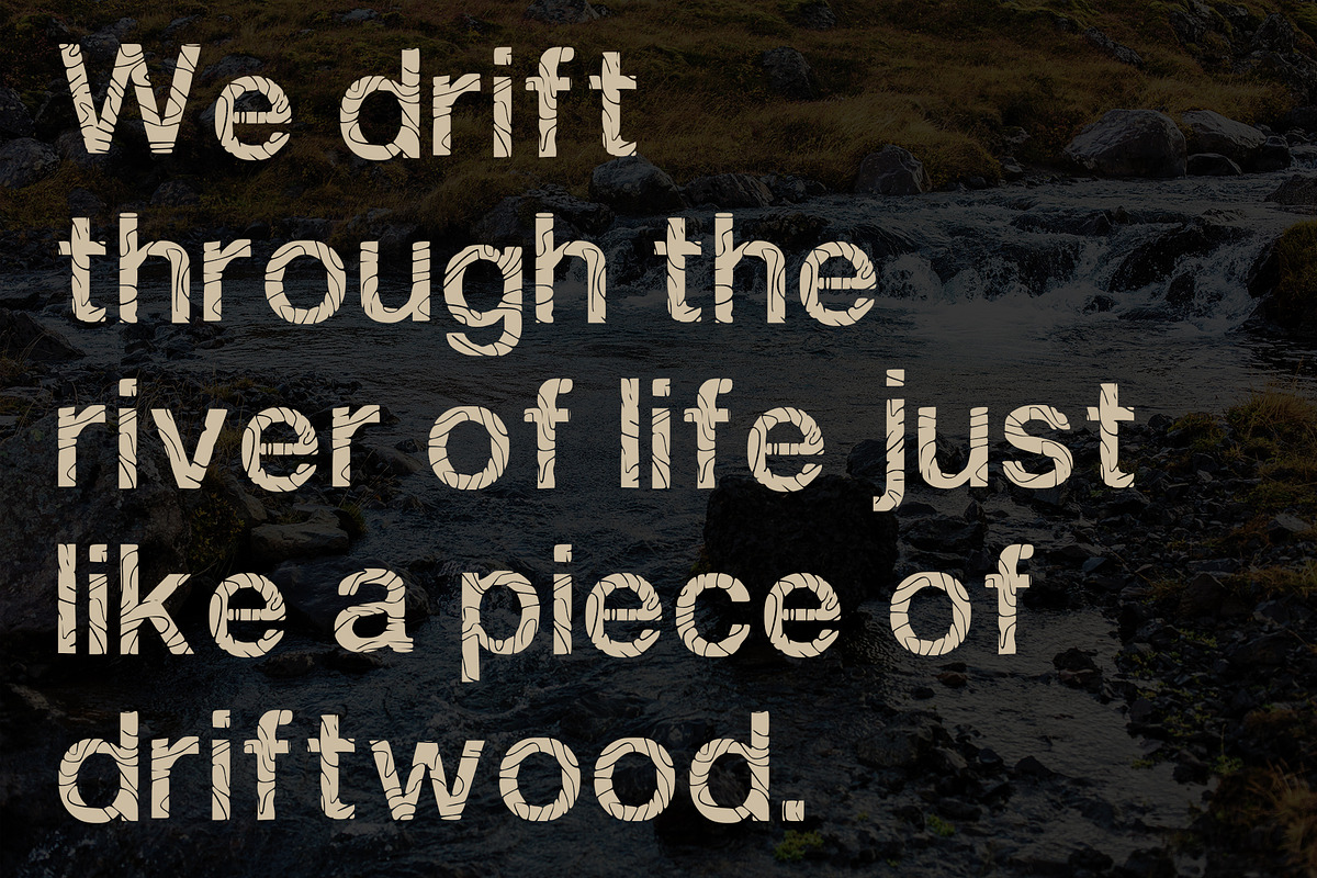 Driftwood Font preview 5