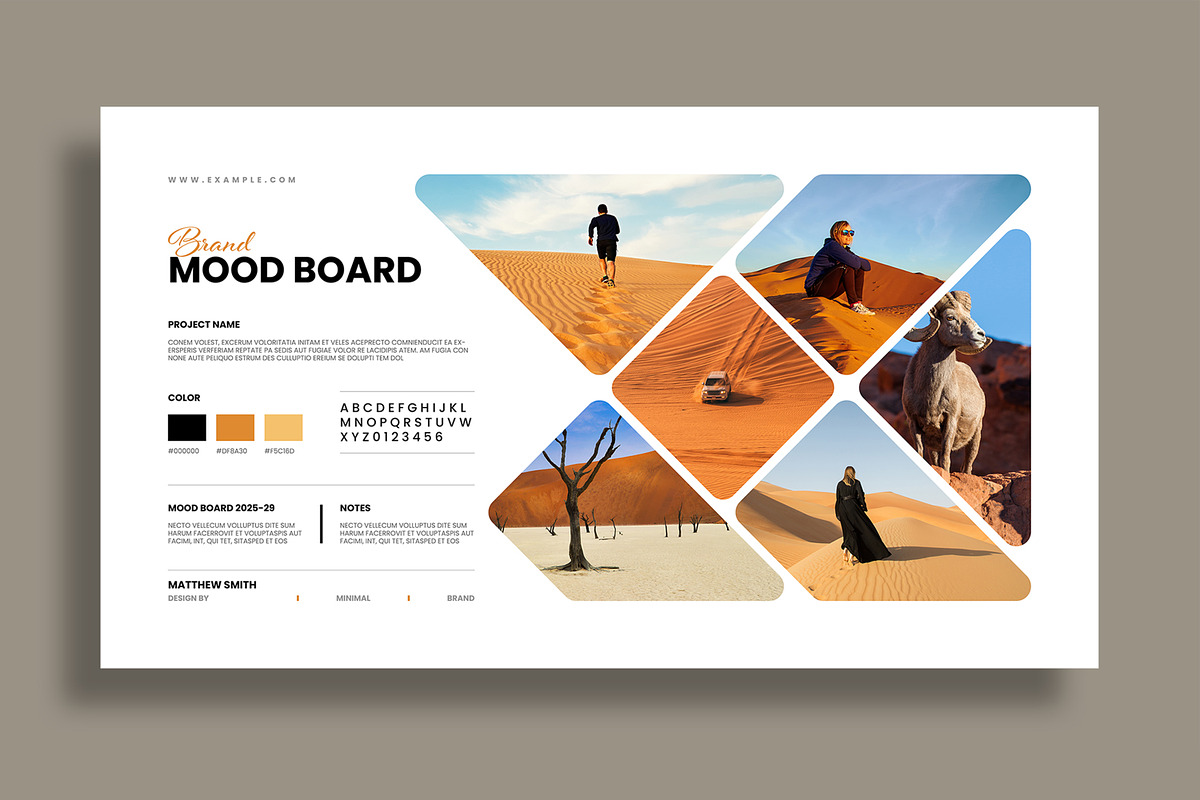 Photo Collage Brand Mood Board, an UI Kit Template by MightyDesign (Photo 2 of 8)