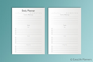 Daily PLanner A5 Size Printable