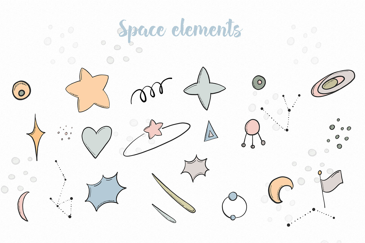 Spase & monsters clipart, an Illustration by SketchCliparts (Photo 4 of 7)