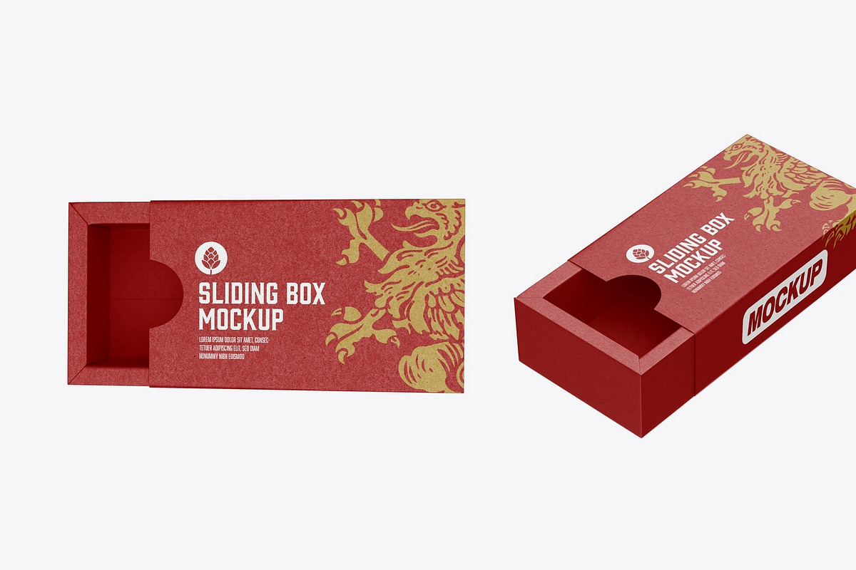 Sliding Box Mockup, a Product Mockup by OneVectorStock (Photo 3 of 3)