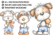Whimsical Cute Dog Sublimation, an Illustration by Pixels.Craft (Thumbnail 4 of 6)