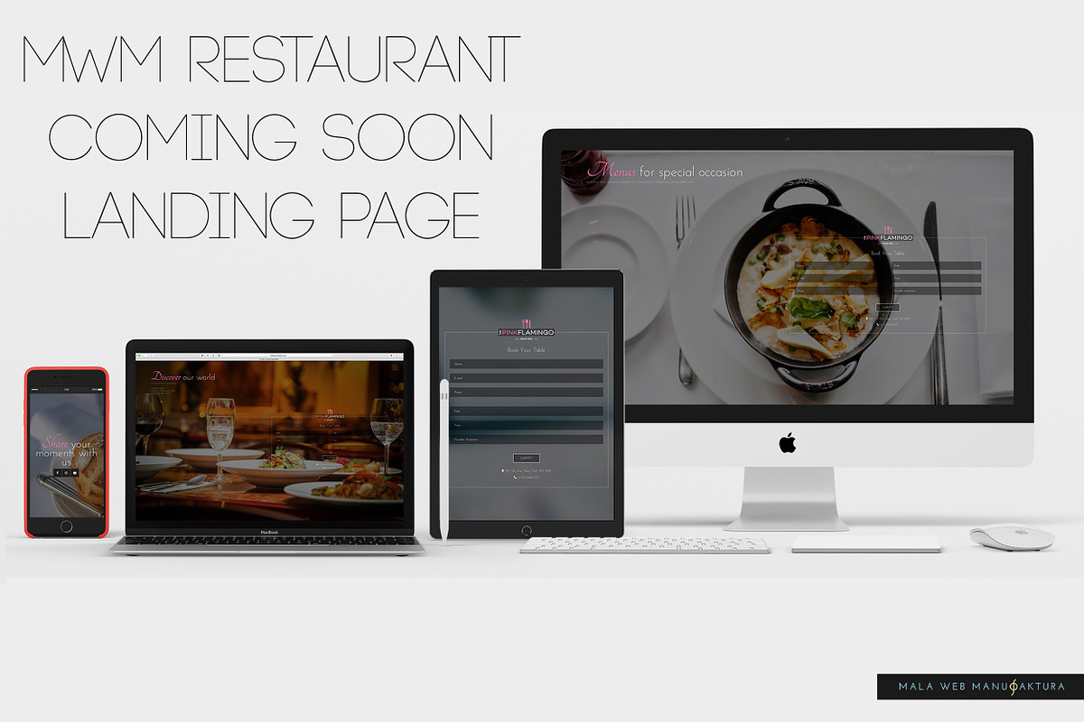 Restaurant Coming Soon/Landing Page, a HTML Template by mWm Themes (Photo 1 of 6)