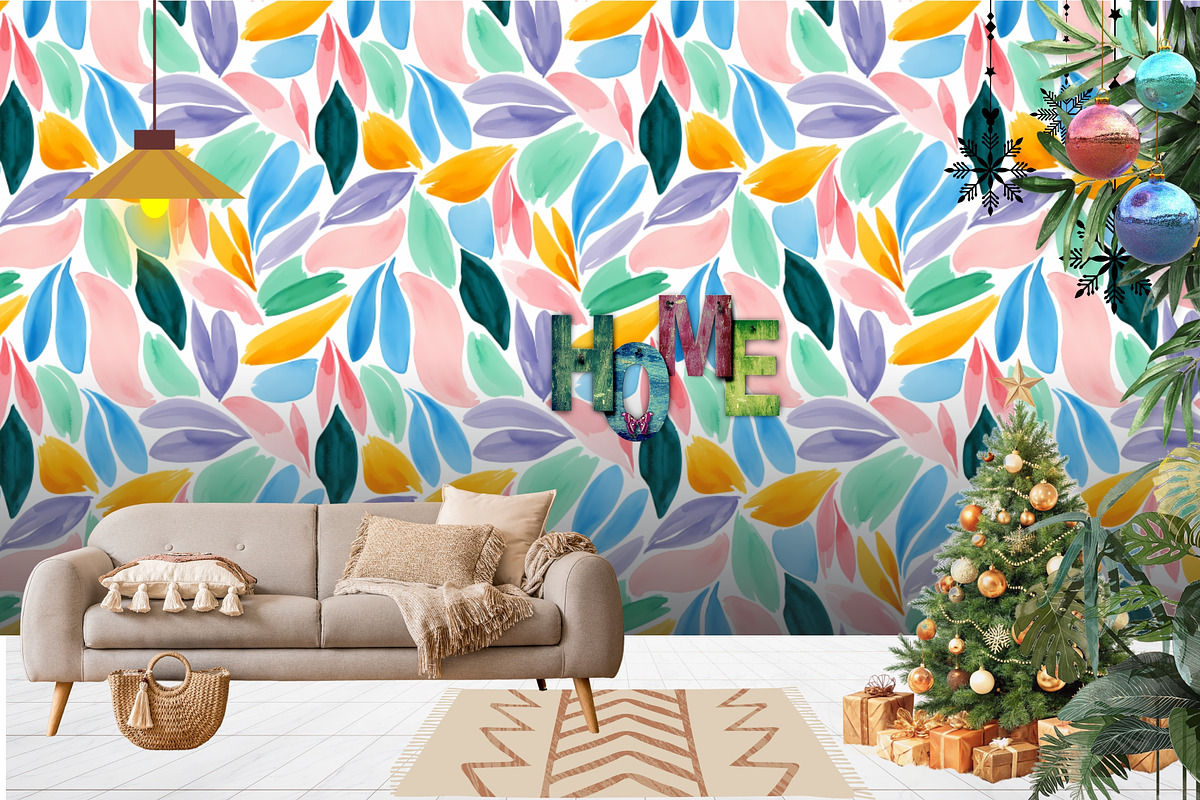 Colorful Watercolor Pattern Design, an Illustration by pixel stock ( pattern ) (Photo 2 of 4)
