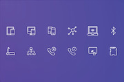 Network and Communication Line Icons, a Solid Icon by FlatLineIcons (Thumbnail 4 of 4)