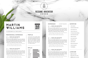 Clean Resume / CV Template With Word