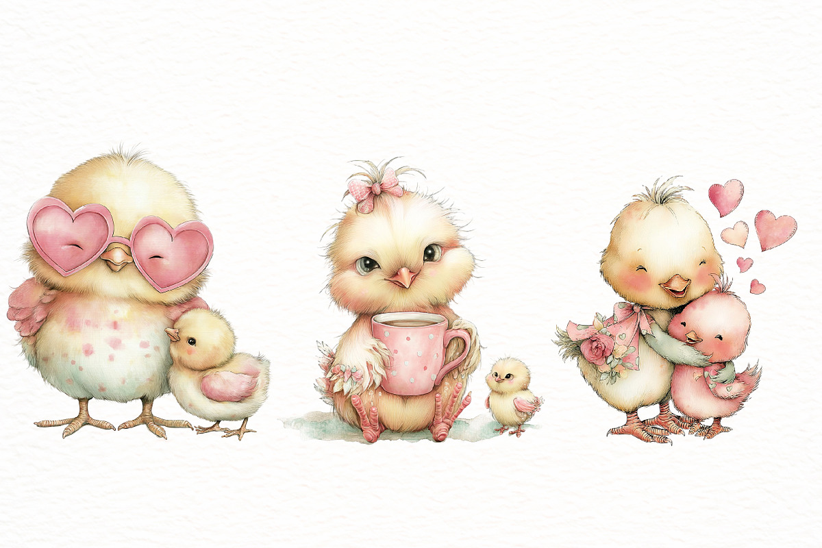 Whimsical Mother's Day chick Clipart, an Illustration by Designworld (Photo 5 of 8)