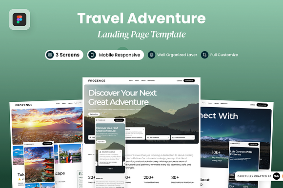 Frozence -Travel Agency Landing Page preview 6