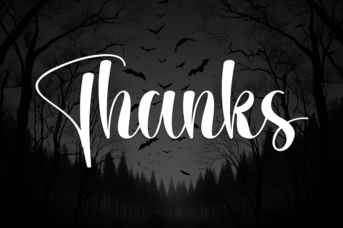 Spooky | Script Font, a Handwritten Font by Scratchones (Photo 9 of 9)