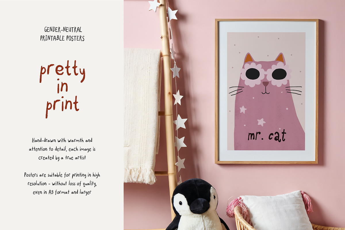Pretty in Print - 150 Kids Posters, a Background Graphic by Muse Artist (Photo 4 of 16)