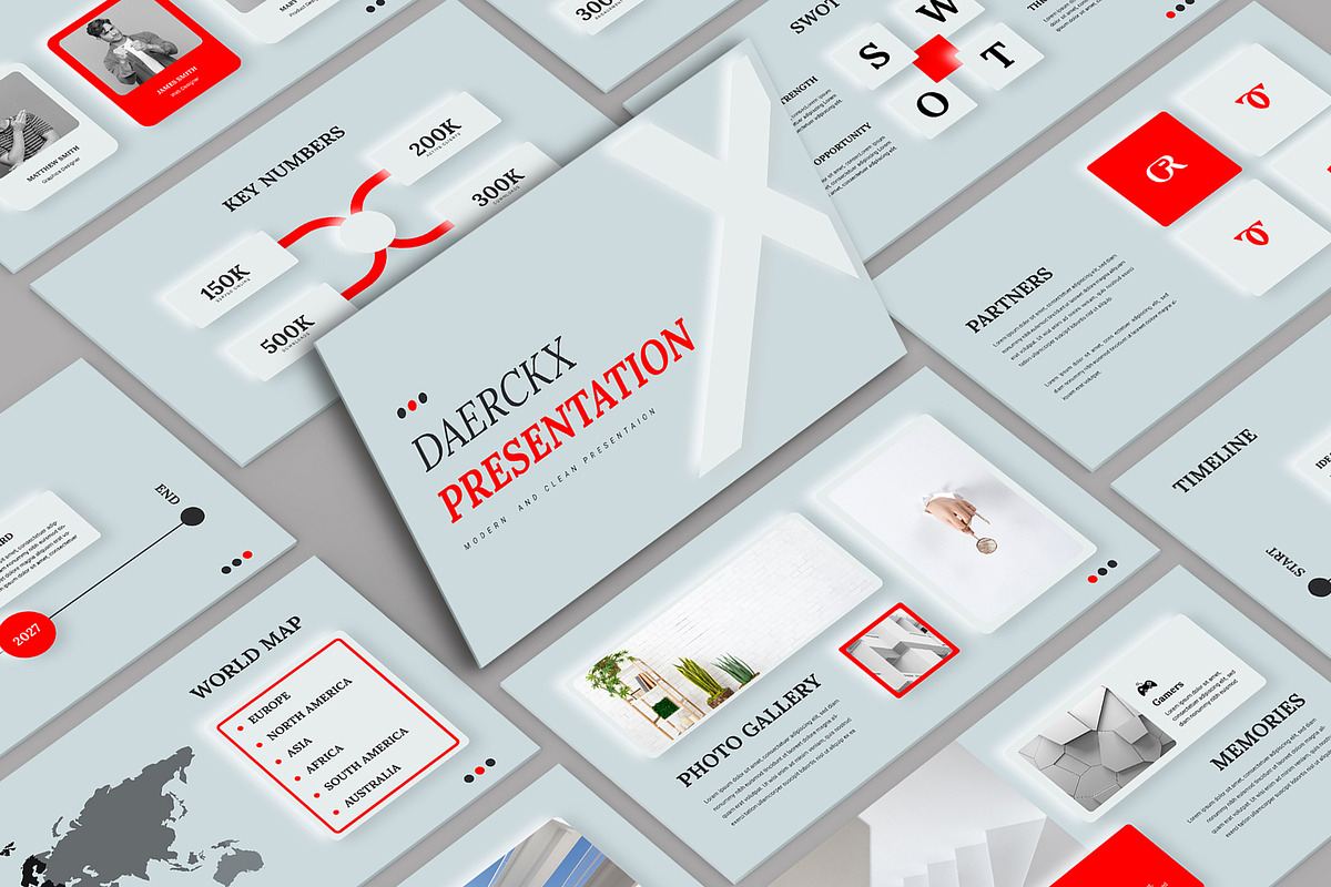 Modern & Clean Business PowerPoint, a Presentation Template by Mighty-Slide (Photo 1 of 5)